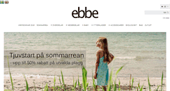 Desktop Screenshot of ebbekids.se